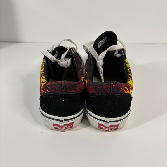 Vans Samurai Rising Old Skool Skate Shoes Flame Skull - Boys size 4.5 - Picture 6 of 13